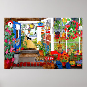 Poster La boutique du fleuriste