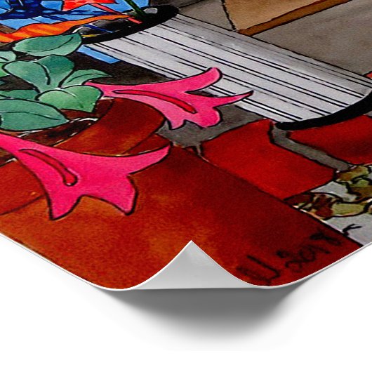 Poster La boutique du fleuriste (Coin)