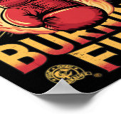 Poster La Boxe Est Un Feu Qui Brûle (Coin)