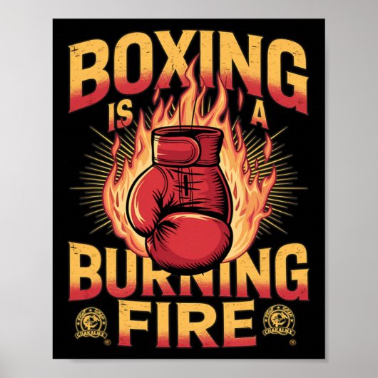 Poster La Boxe Est Un Feu Qui Brûle (Devant)