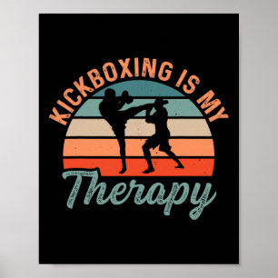 Poster La boxe thaïlandaise est ma thérapie Boxe Sports K