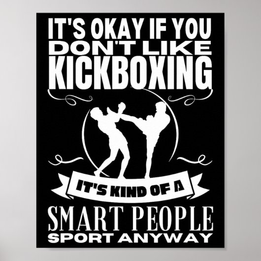 Poster La boxe thaïlandaise est pour les gens intelligent (Devant)