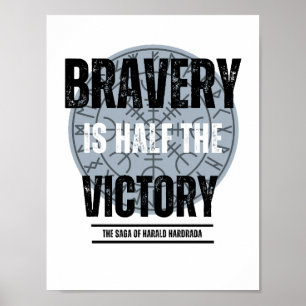 Poster La bravoure est la moitié de la victoire