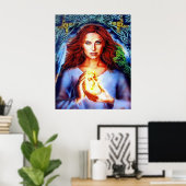 Poster La brigade de la déesse par Lisa Iris (Bureau à domicile)