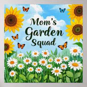 Poster La brigade des jardins de maman Fleurs de soleil m