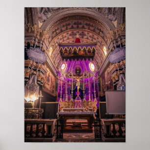 Poster La Brillance Baroque : l'autel du Carême de Naxxar