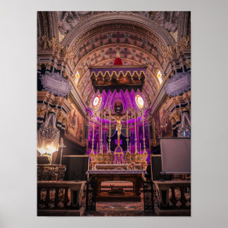 Poster La Brillance Baroque : l'autel du Carême de Naxxar