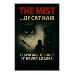 Poster La brume de poils de chat - Parodie d'horreur