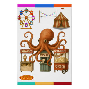 Poster La cabane de snacks du cirque d'Otto