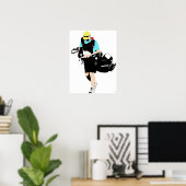 Poster La Caddie - Art de Golf original (Bureau à domicile)