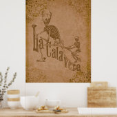 Poster La Calavera par Jose Posada (bronzage) (Cuisine)