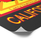 POSTER LA CALIFORNIE DE SURF ENCINITAS DE LA SWAMI (Coin)