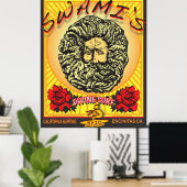 POSTER LA CALIFORNIE DE SURF ENCINITAS DE LA SWAMI (Bureau à domicile)