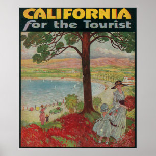 Poster La Californie Pour L'Affiche Touristique