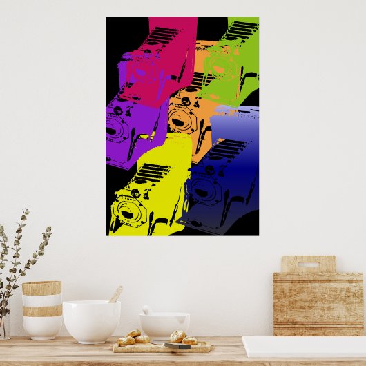 Poster la caméra - sombre (Cuisine)