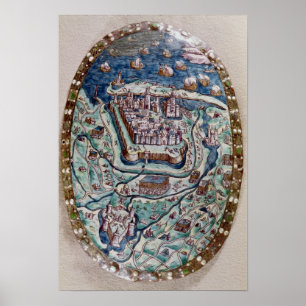 Poster La capture de Calais par le Français en 1558