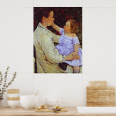 Poster La Caresse de l'enfant. c. 1890, Mary Cassatt (Cuisine)