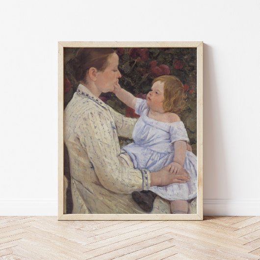 Poster La caresse de l'enfant | Mary Cassatt