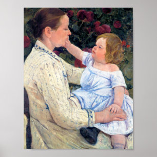 Poster La caresse de l'enfant, Mary Cassatt