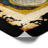 Poster La carte de l'Ancien Monde d'Ortelius dans le styl (Coin)