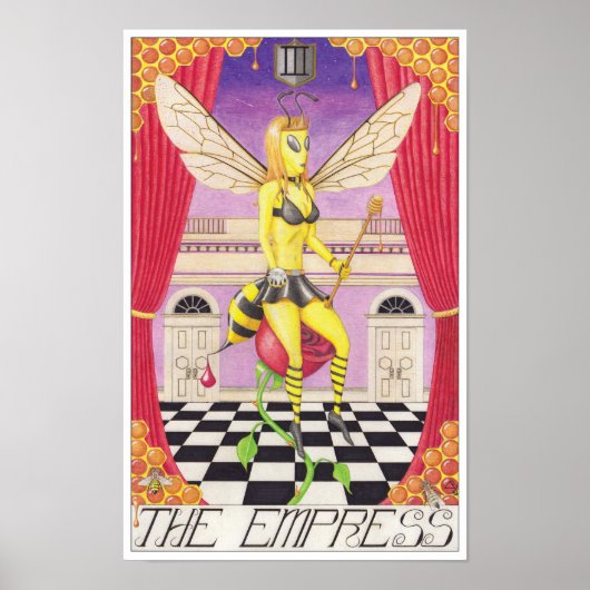 Poster La carte de tarot de l'Impératrice (Devant)