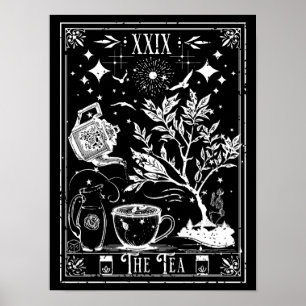 Poster La carte de tarot du thé