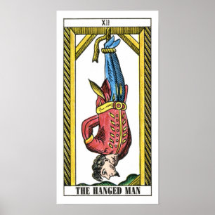 Poster La carte de tarot homme pendu