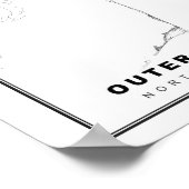 Poster La carte des Outer Banks (Coin)