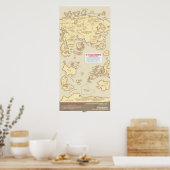 Poster La carte des réseaux sociaux 2010 (Cuisine)