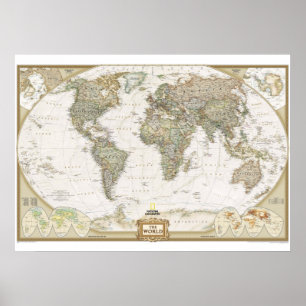 Poster La carte du monde
