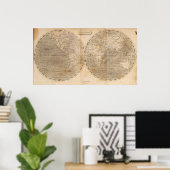 Poster La carte du monde par Arrowsmith (Bureau à domicile)