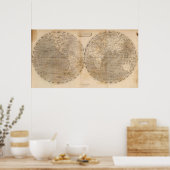 Poster La carte du monde par Arrowsmith (Cuisine)