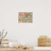 Poster La carte ferroviaire et militaire de Colton (Cuisine)