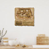 Poster La carte officielle de la ville de Trinst (Cuisine)