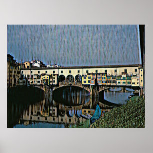 Poster La carte Ponte Vecchio