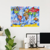 Poster La carte pour enfants de Marley Ungaro "This WORLD (Bureau à domicile)