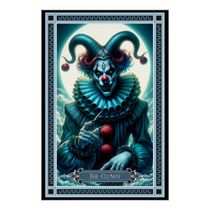 Poster La carte Tarot Clown