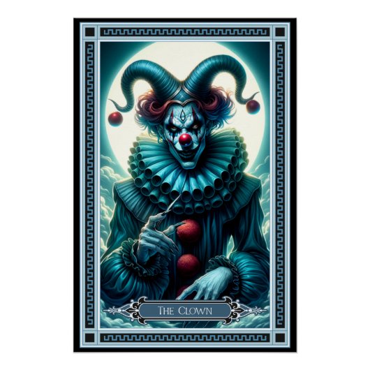 Poster La carte Tarot Clown (Devant)
