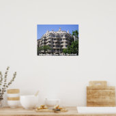 Poster La Casa Mila d'Antoni Gaudi (Cuisine)