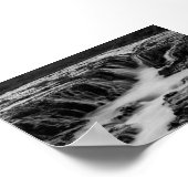 Poster La cascade Bruararfoss en Islande (Coin)