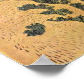 Poster La cascade d'Amida par Katsushika Hokusai (Coin)