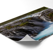 Poster La cascade de Bruararfoss en Islande (Coin)