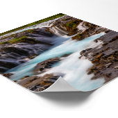 Poster La cascade de Bruararfoss en Islande (Coin)