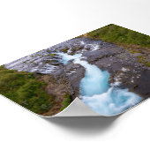 Poster La cascade de Bruararfoss en Islande (Coin)