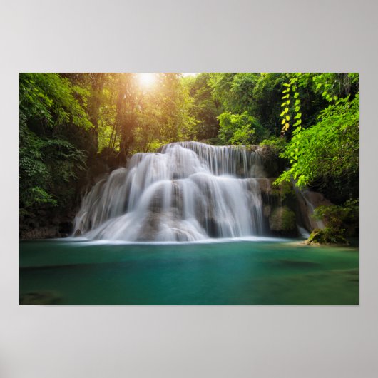 Poster La cascade d'Erawan | Kanjanaburi Thaïlande (Devant)
