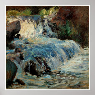 Poster La cascade par John Henry Twachtman
