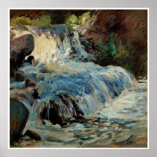Poster La cascade par John Henry Twachtman (Devant)