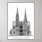 POSTER LA CATHÉDRALE DE CHARTRES (Devant)