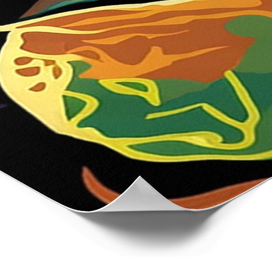 Poster La Catrina Day of Dead Mexican Skeleton Art (Coin)