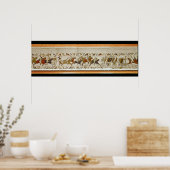 Poster La cavalerie normande attaque les Anglais (Cuisine)